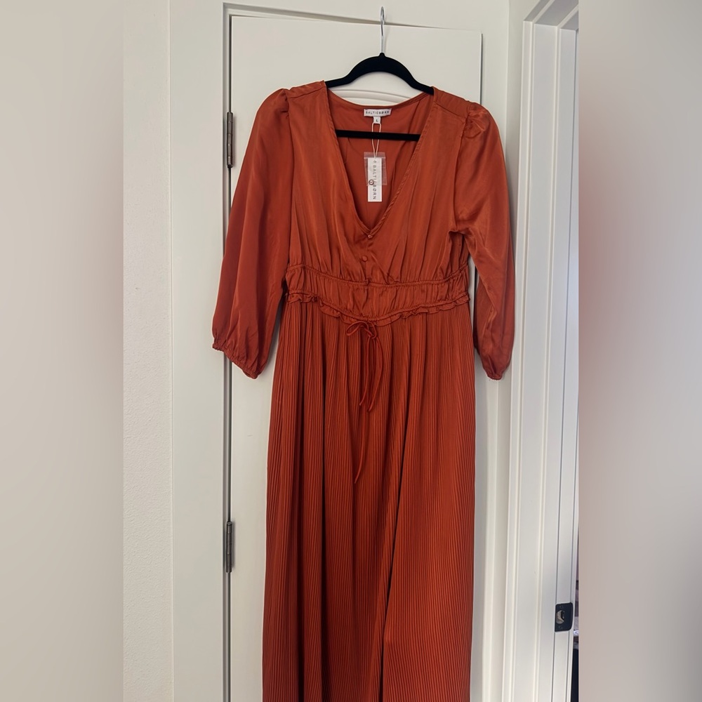 Baltic Born Terracotta Long Sleeve Dress